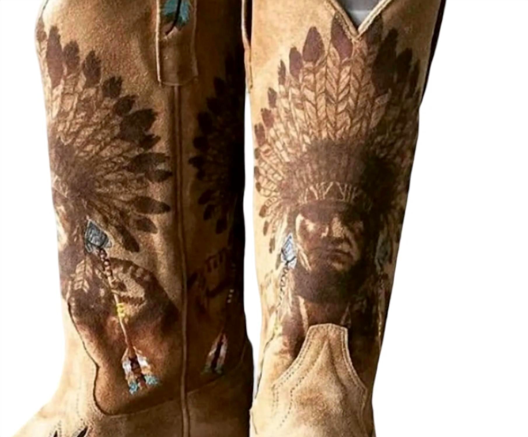 Miss Macie - Women's Indian Chief Cowboy Boots