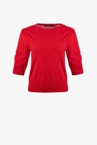 Iris Setlakwe - Merino Blend Sweater With Ruched Sleeve