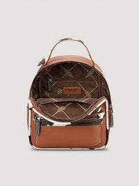 Wrangler - Mini backpack with cow print trim