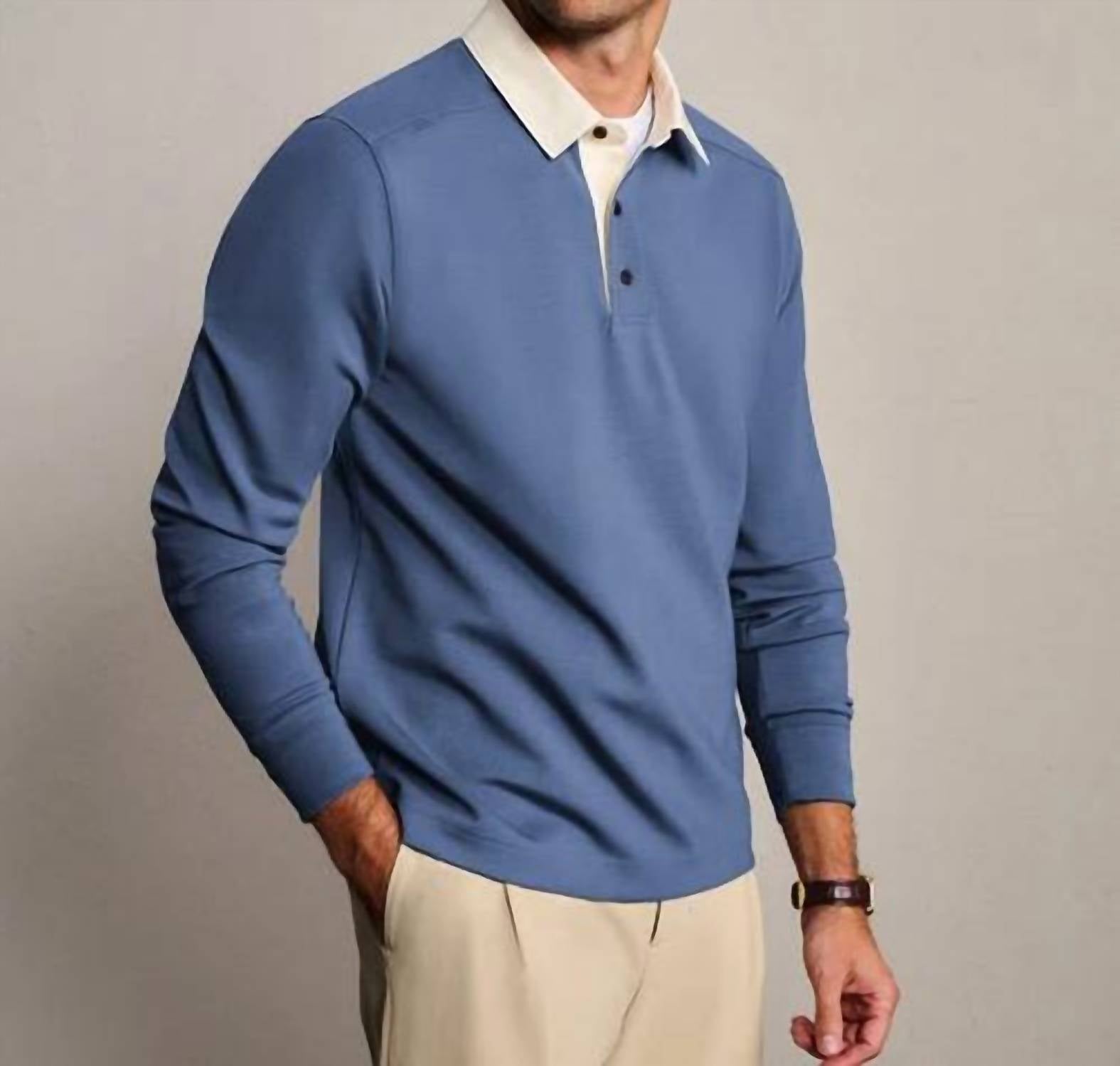Rhone - Dreamstate Long Sleeve Rugby Polo