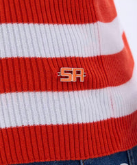 Sonia Rykiel - Short Sleeve Stripe Sweater