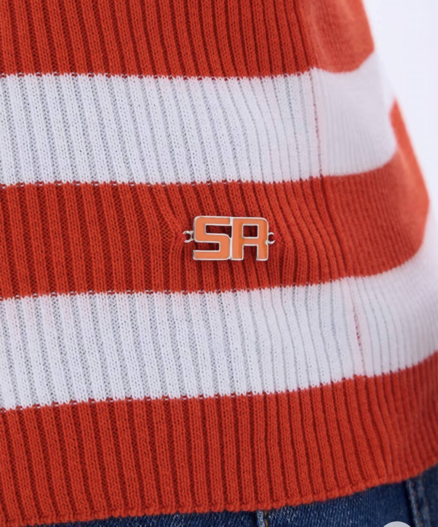 Sonia Rykiel - Short Sleeve Stripe Sweater