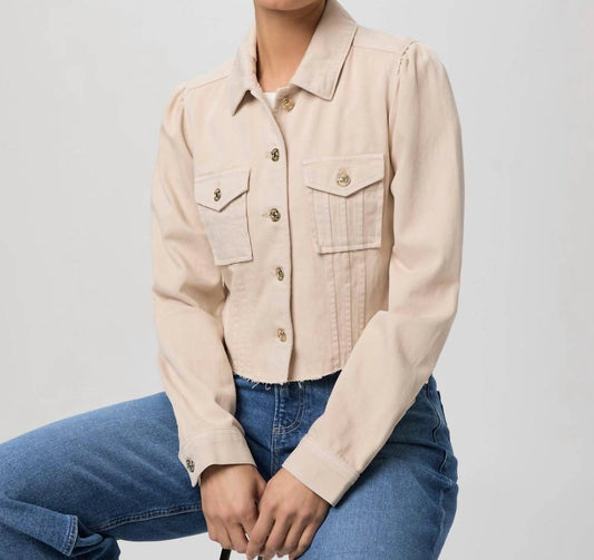 Paige - PACEY CROPPED DENIM JACKET WITH RAW HEM