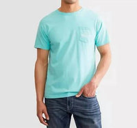 Fieldstone Beach Bum Tee in turquoise - men's long sleeve top