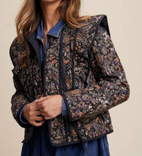 Listicle - Paisley Print Quilted Jacket