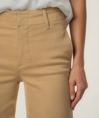 KUT FROM THE KLOTH Sienna High Rise Straight Leg Pants in khaki - women's pants - view 4