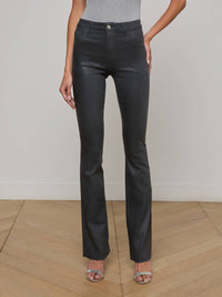 L'Agence - Ruth Coated Straight Leg Jean