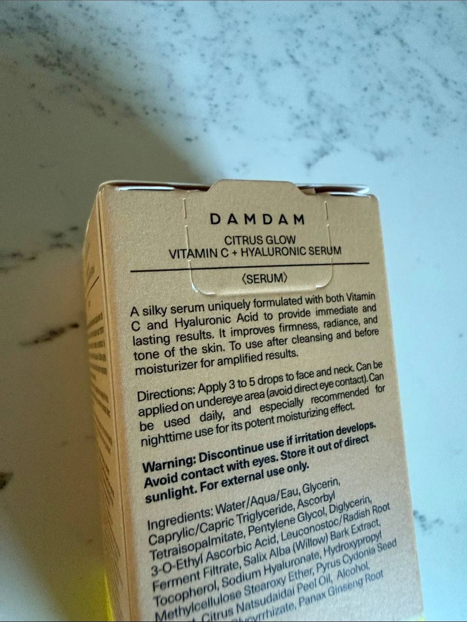 Damdam - Tokyo Citrus Glow Vitamin C & Hyaluronic Acid Serum