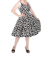 Orchid Bloom - Bow Swing Dress