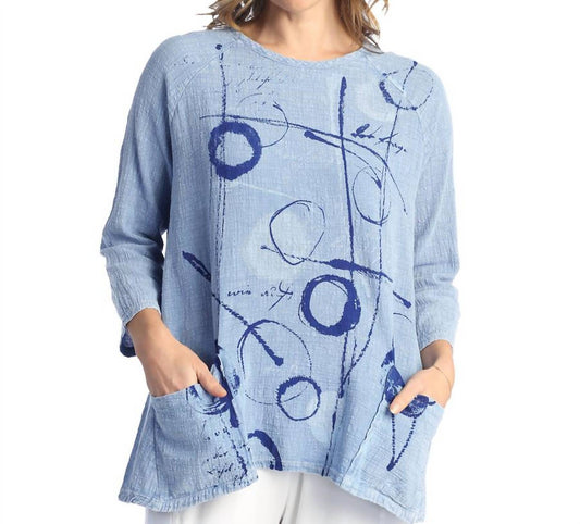 Jess & Jane - Balboa Mineral Washed Patch Pocket Top