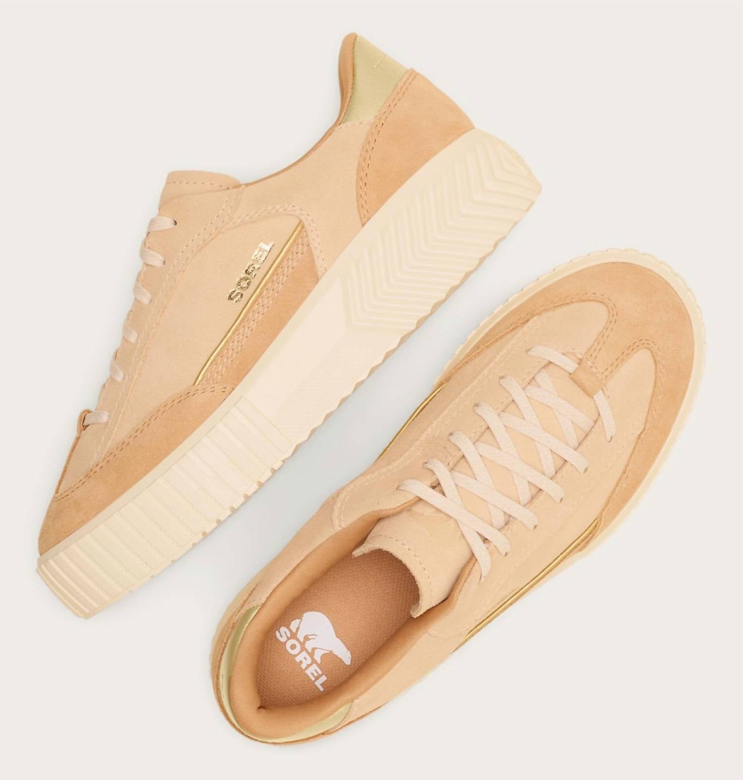 SOREL Women's Ona Ave T-toe Sneakers in ceramic tawny buff - women's sneaker - view 4