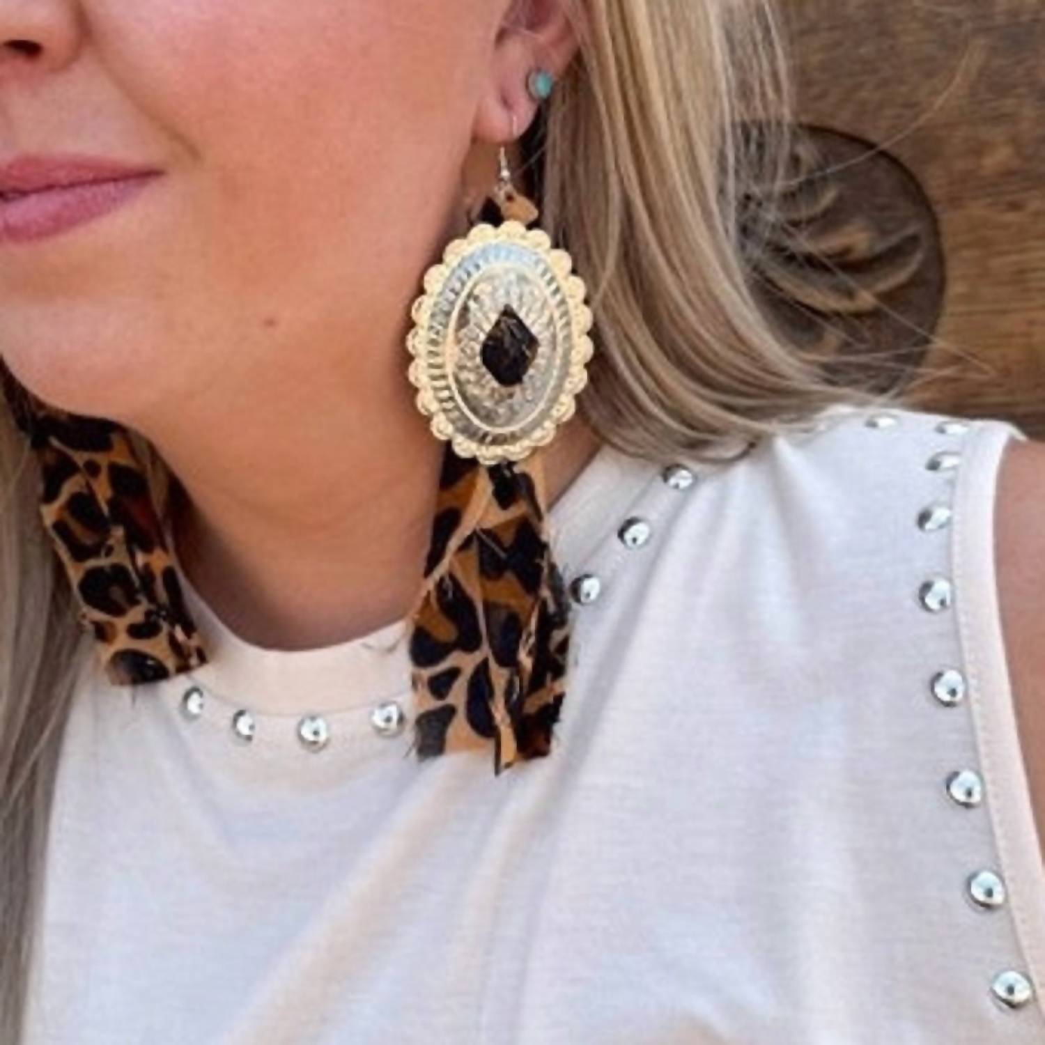 Rowdy Crowd - Women's Concho Rodeo Earrings