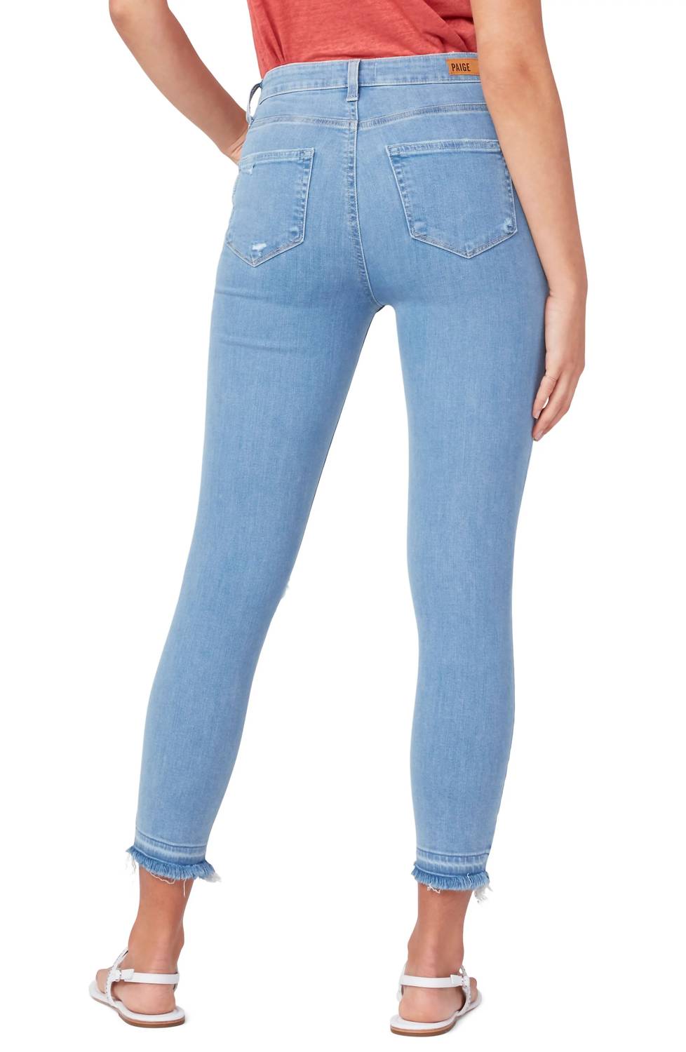 Paige - Margot Ripped Crop Skinny Jean