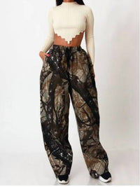 Highlight - Tree Print Baggy Pants