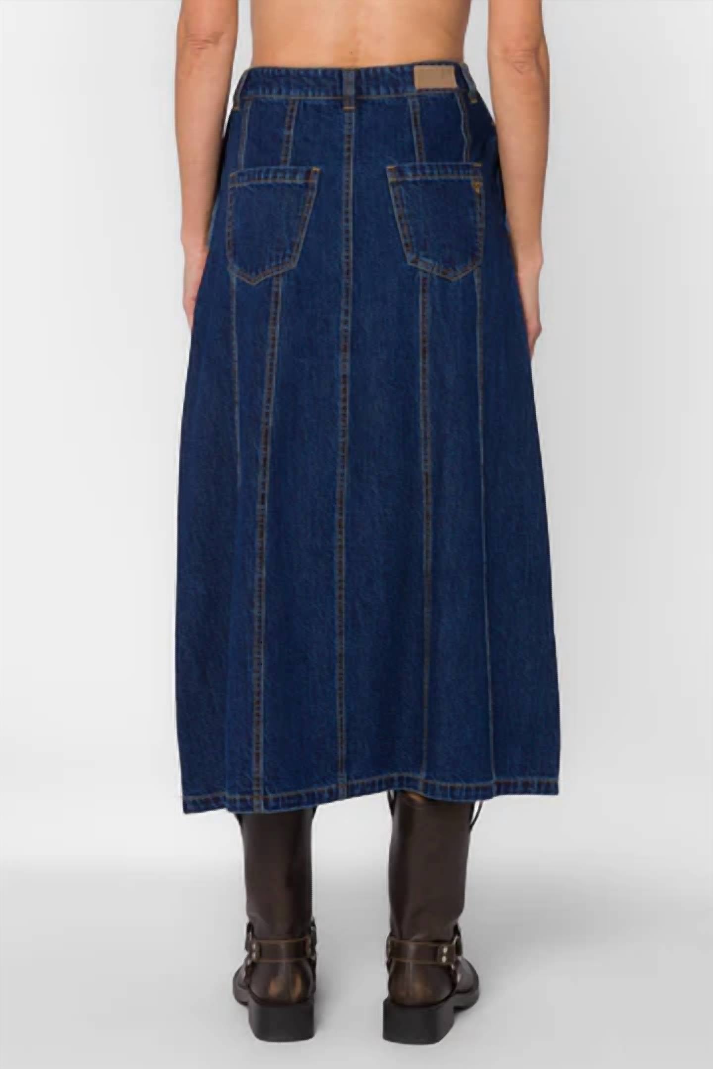 Velvet Heart - DeeDee Denim Circle Midi Skirt