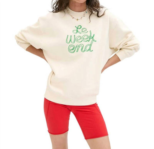 Clare V. - Oversized Le Weekend Sweatshirt