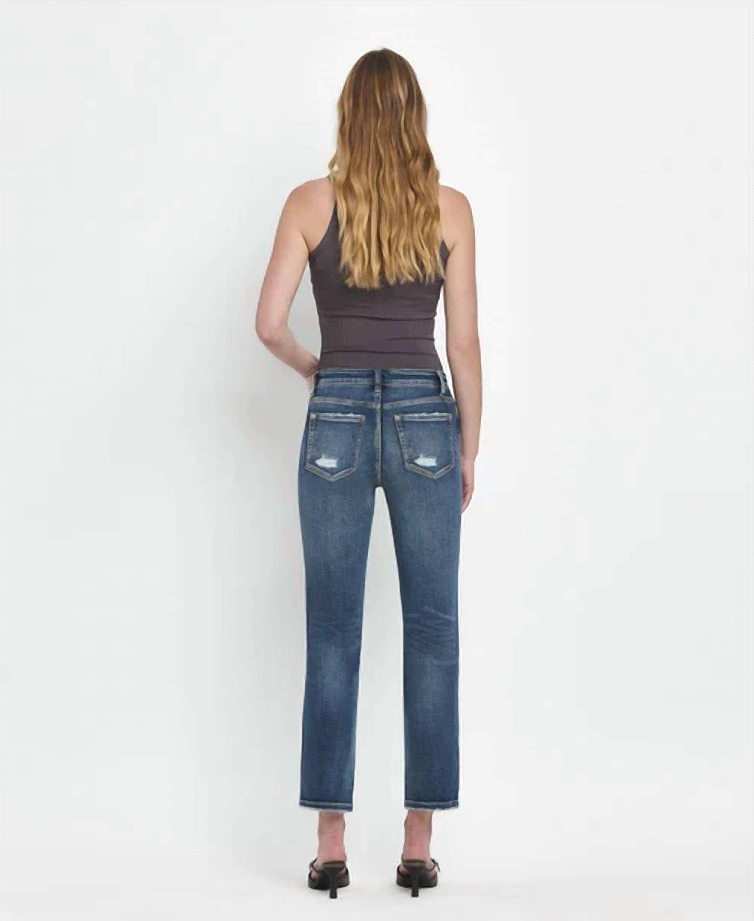 Flying Monkey - Benefactor High Rise Ankle Slim Straight Jeans