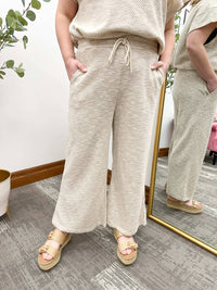 See And Be Seen - Textured Wide Leg Pants