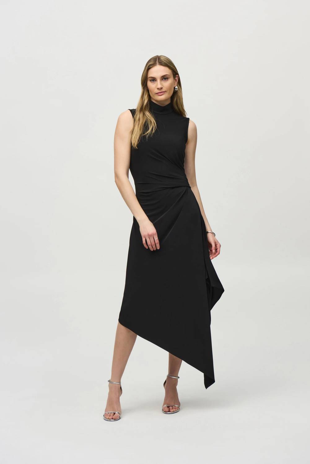 Joseph Ribkoff - Fit And Flare Asymmetrical Hem Dress