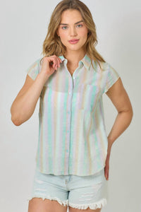 Mystree - Pastel Stripe Shirt