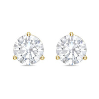 Diana M Jewels - 10.00 Cts Lab Grown Diamond Round Studs Earrings In 3 Prong
