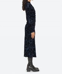 Sea - Alia Stretch Burnout Velvet Dress