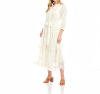 Karen Kane - Embroidered Tiered Midi Dress