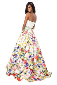 Sherri Hill - Beaded Corset Bodice Prom Dress