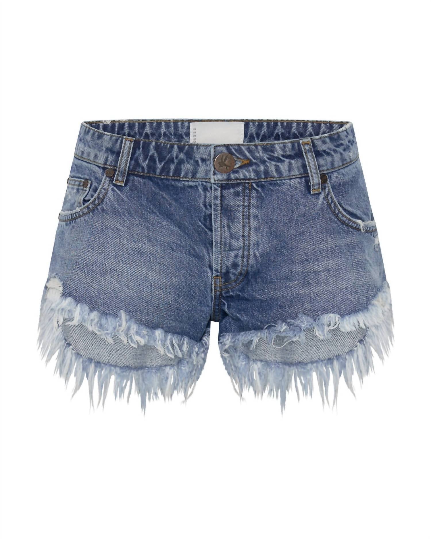 One Teaspoon - Rosewood Bonita Low Waist Denim Short