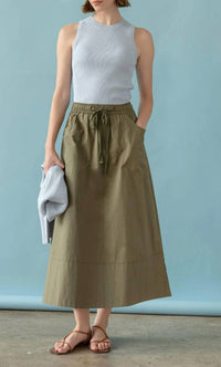 Lilla P - Long Poplin Skirt