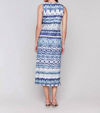 Charlie B - Sleeveless Cotton Dress With Faux Knot Detail