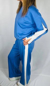P.Cill - Lula Side Stripe Wide Leg Pants