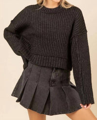 Very J - Ribbed Knit Sweater Pullover