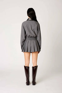 Nia - Fennel Pleated Skort