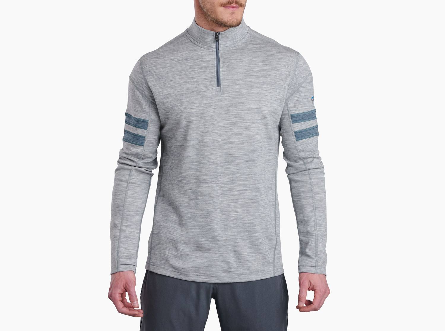 KUHL Team Merino 1/4 Zip Shirt in ash - men's shirt