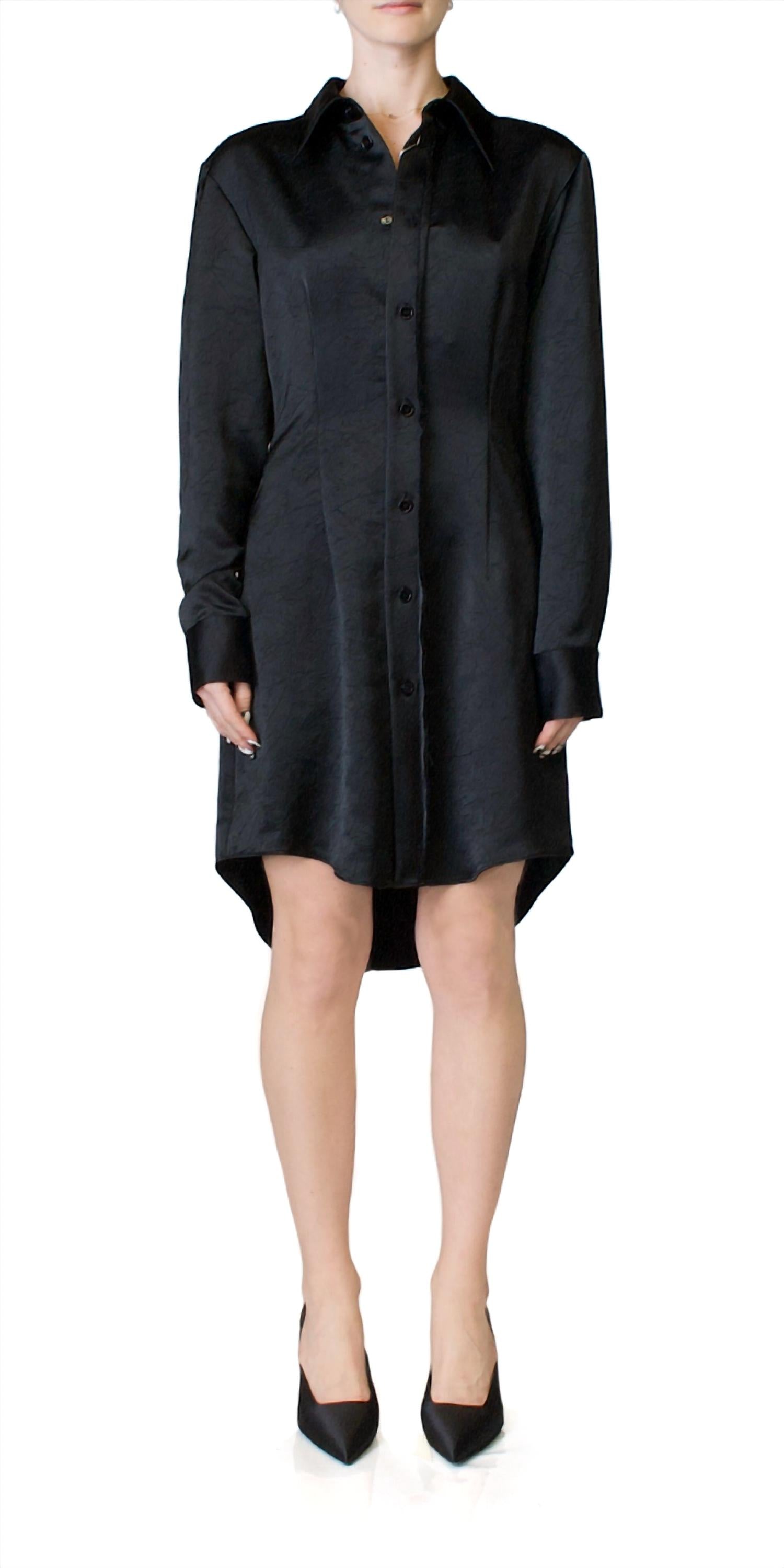 Maison Margiela - Silky Button Front Midi Dress