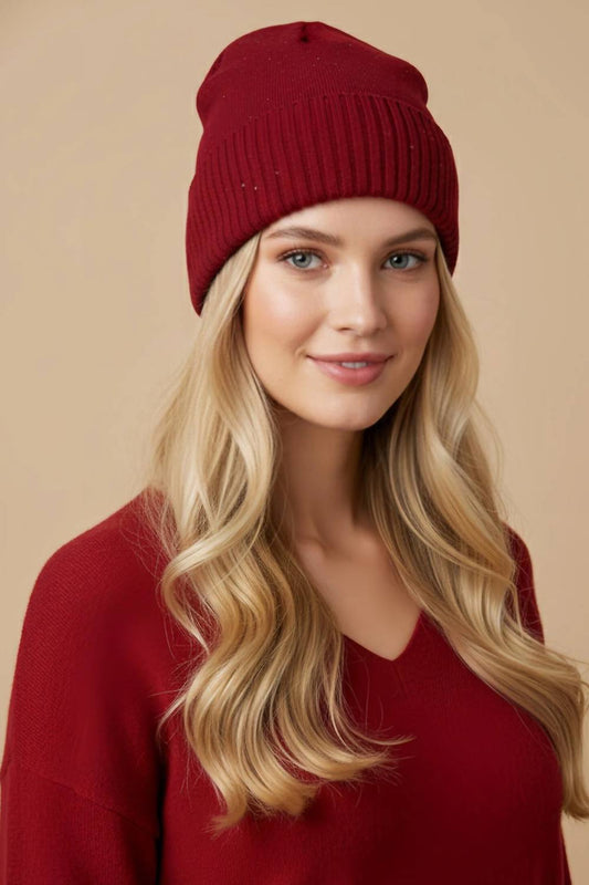 Joseph Ribkoff - Sequined Knit Beanie