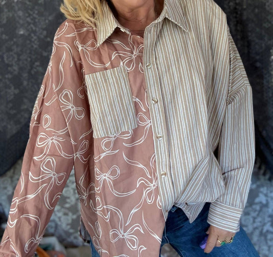 Bibi - Fall Inspiration Button Down Shirt
