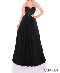 AMARRA Women's Prom Dress in black - women's dress