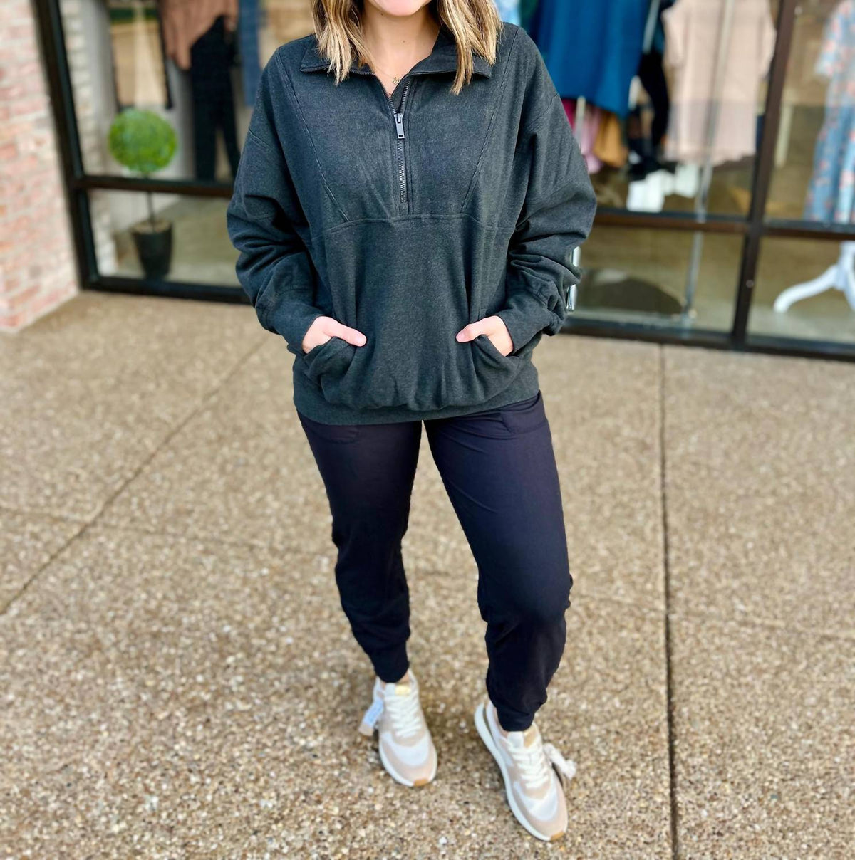 Rae Mode - Slate Ridge Quarter Zip Pullover Sweatshirt