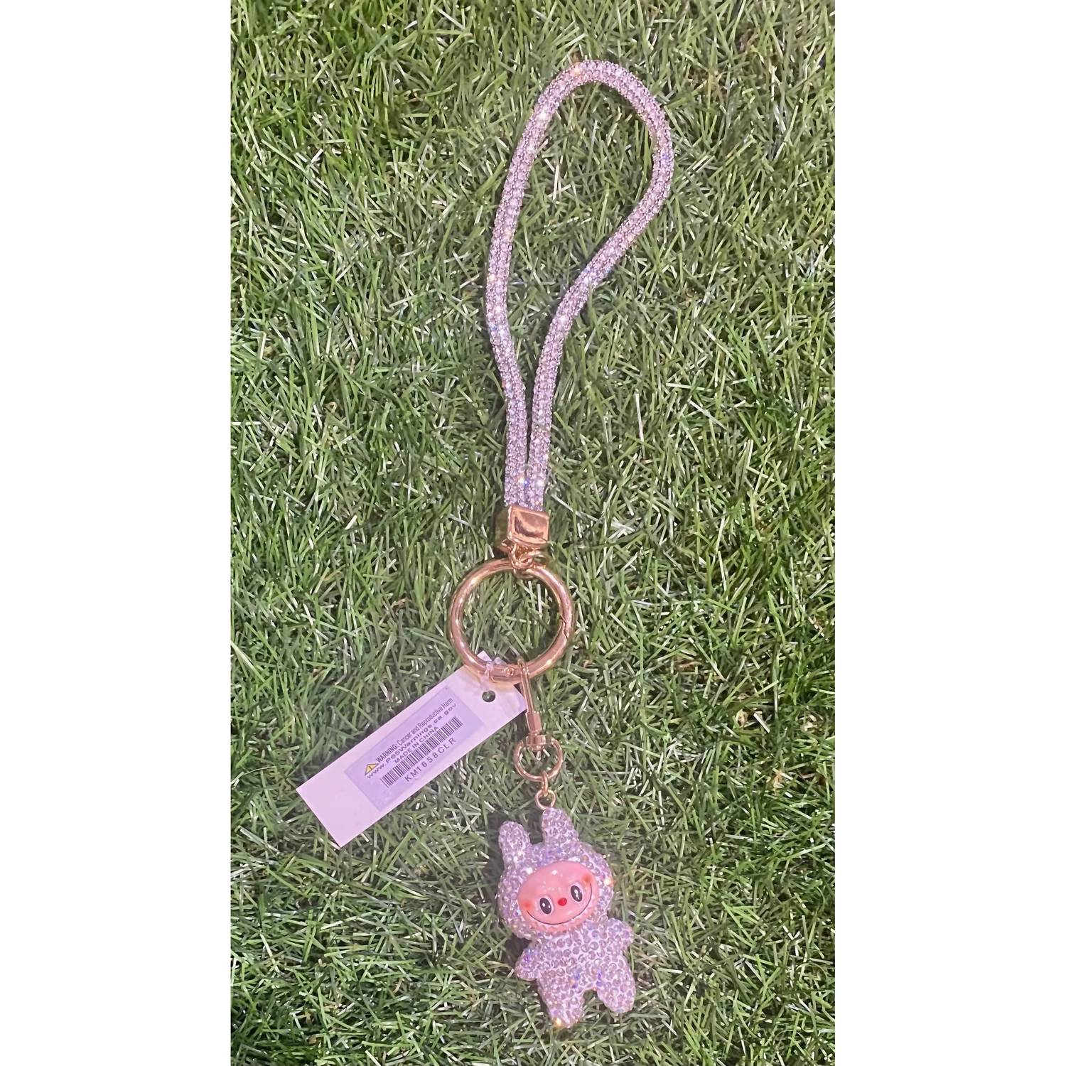 Sophia Collection - Unisex Labubu Charm Rhinestone Phone Wristlet Strap