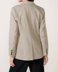 Rails Jac Blazer in blue bay check - women's jacket - alternate view