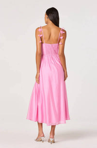 Astr - Women's Halcyon Flower Appliqué Midi Dress