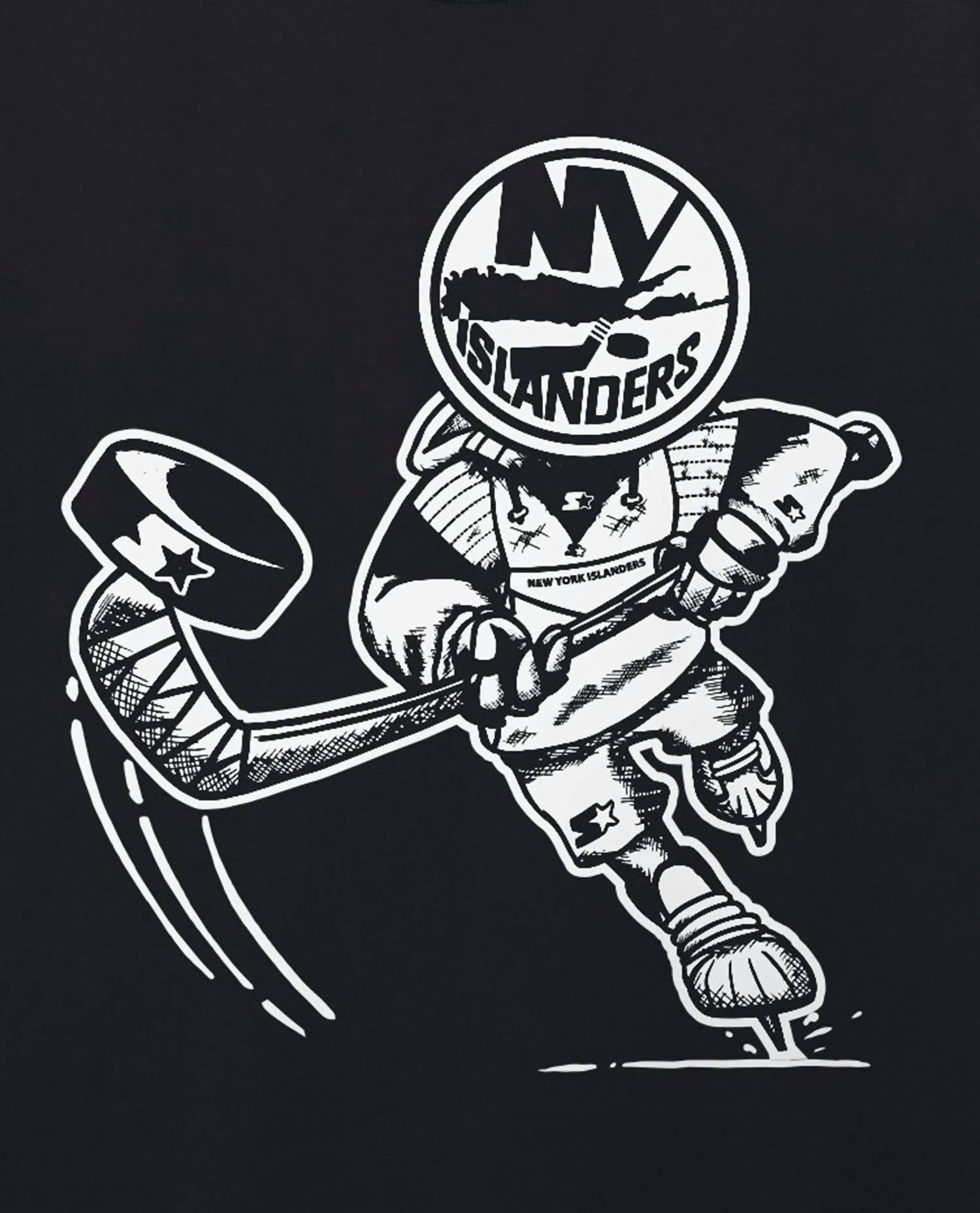 Starter - Unisex New York Islanders Faceoff Short Sleeve Crew Neck Tee