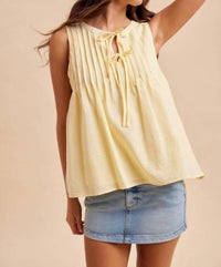 In-Loom - Pintuck Cotton Blouse