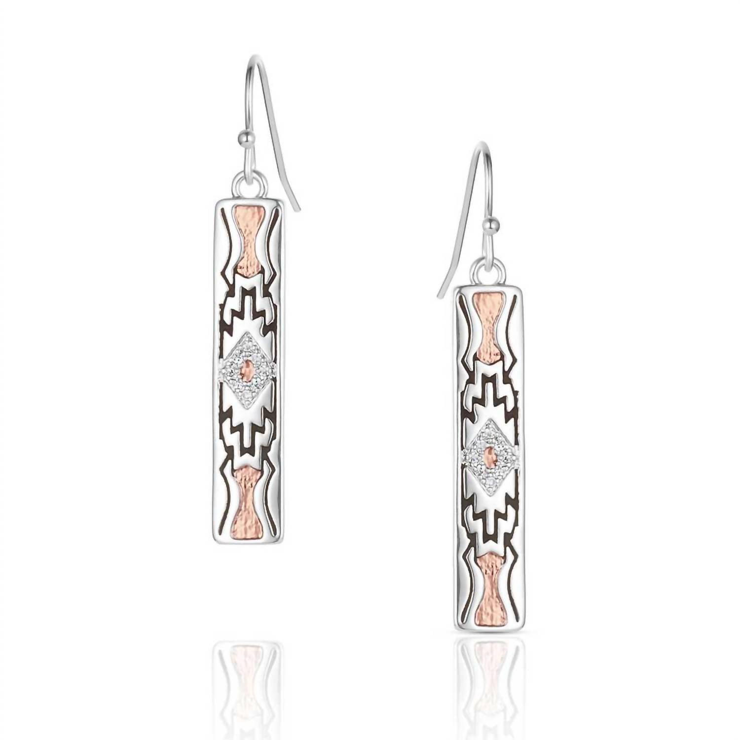 Montana Silversmiths - Women's Golden Horizon Bar Earrings