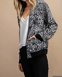 Kori - It's The Good Life Leopard Bomber Jacket
