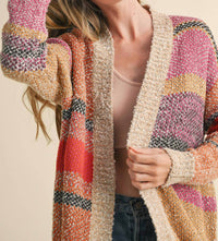 &Merci - Oversized Colorblock Cardigan