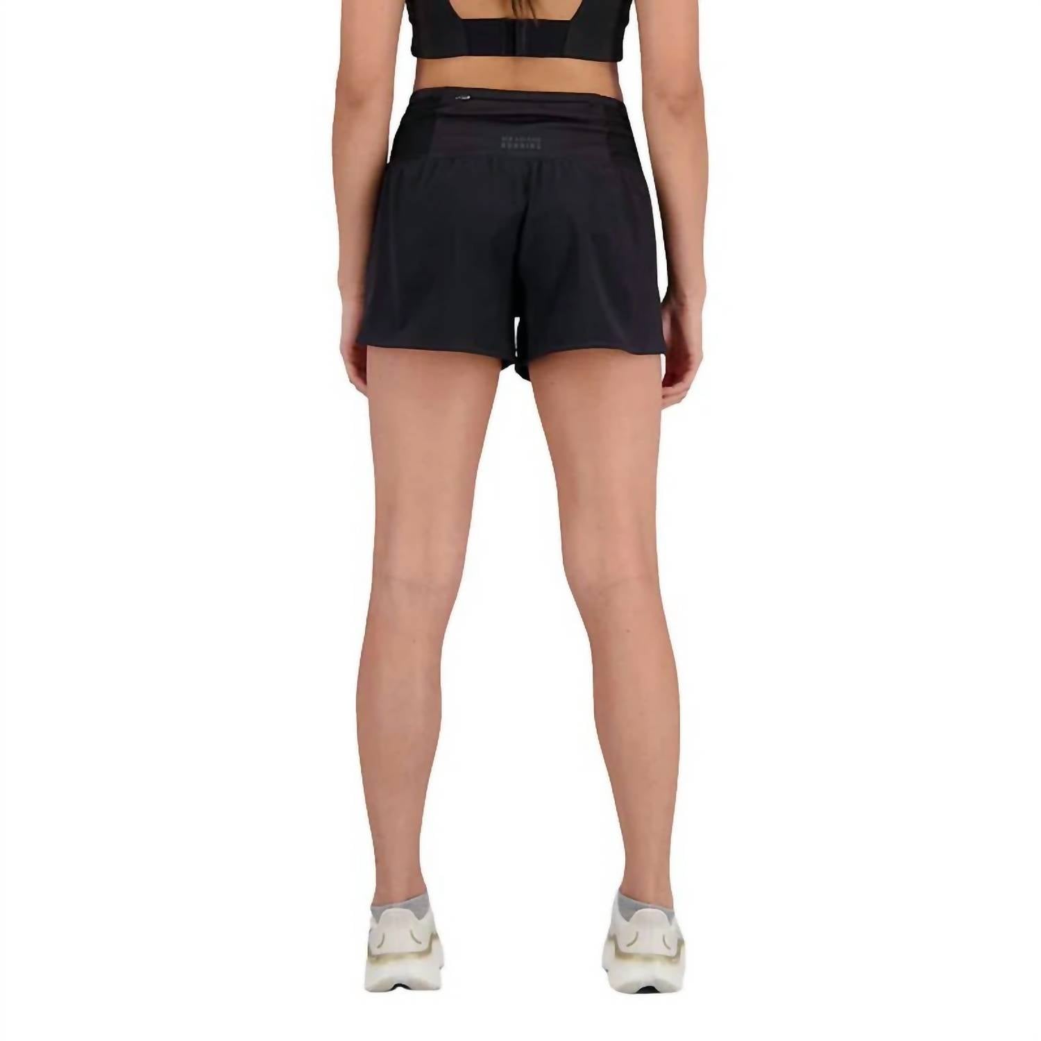 New Balance Impact Run Short in black - women's shorts - alternate view