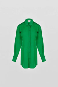 Maison Rabih Kayrouz Taffeta Short Dress in grass - women's dress - alternate view